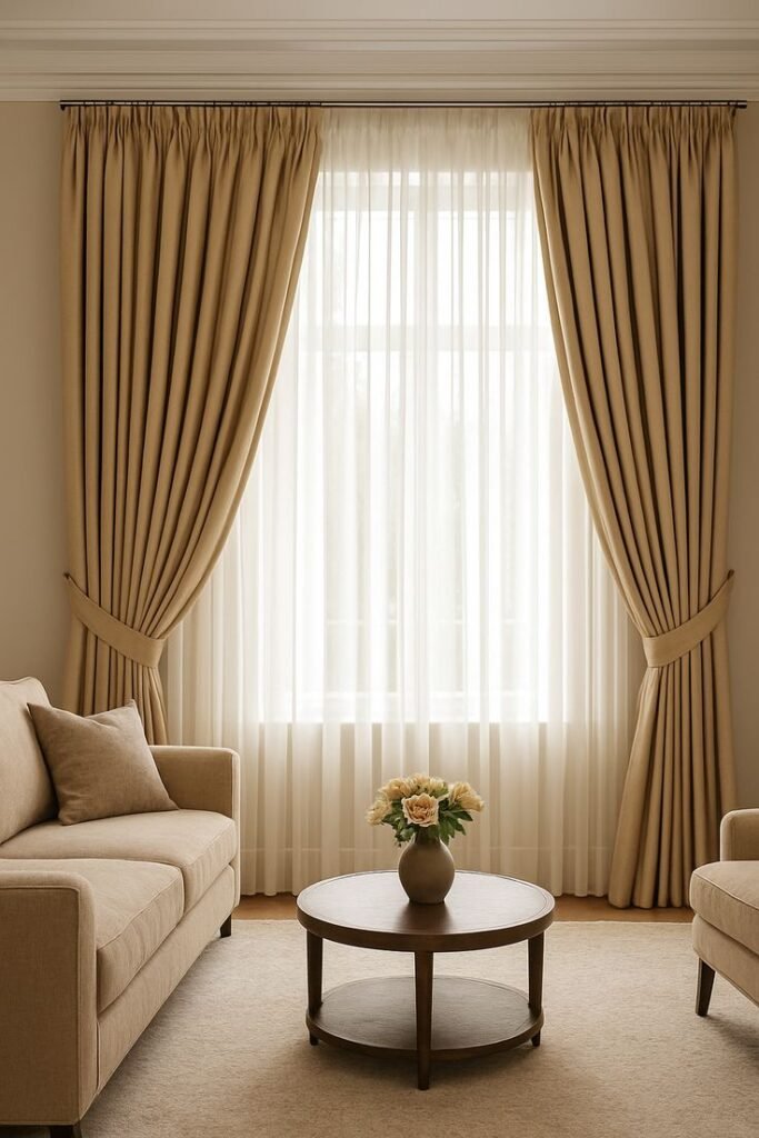 Modern bedroom curtain design