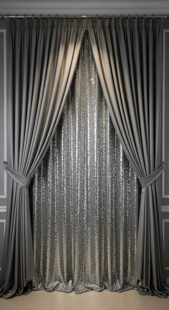 Trendy curtain design for home