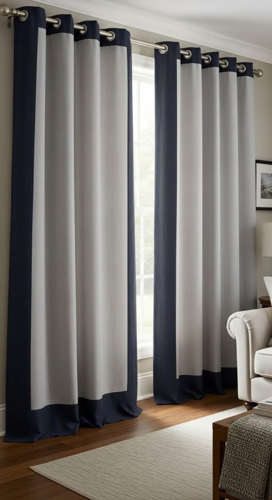 Modern curtain idea for interior décor