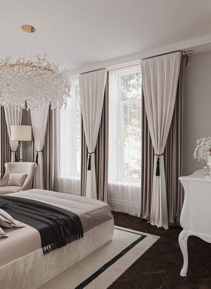 Elegant curtain idea for modern homes