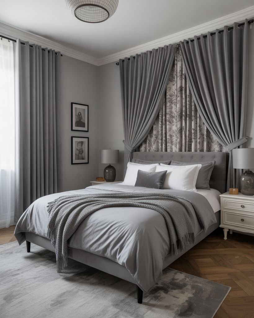 Modern curtain arrangement for home