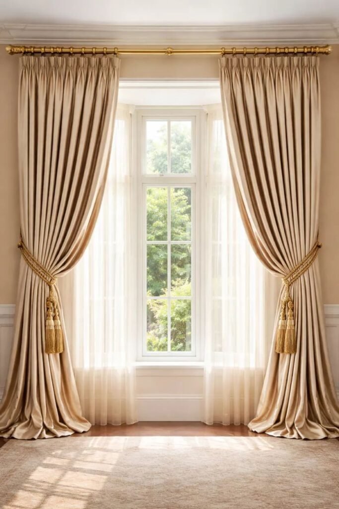 Luxury window curtain design
