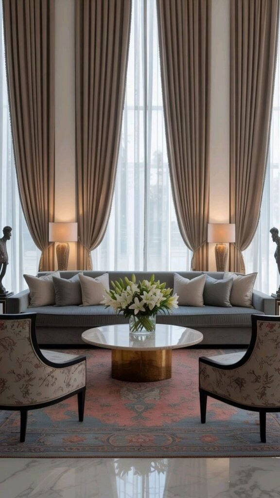 Modern interior curtain design