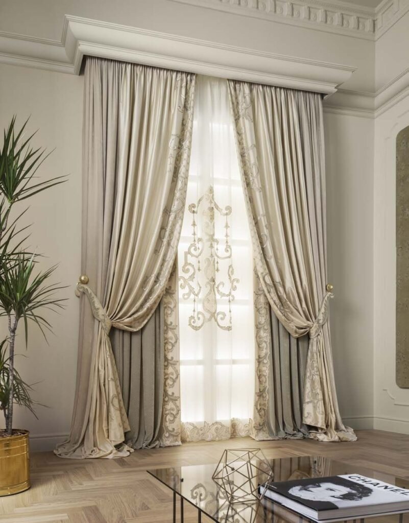 Elegant curtain styling idea
