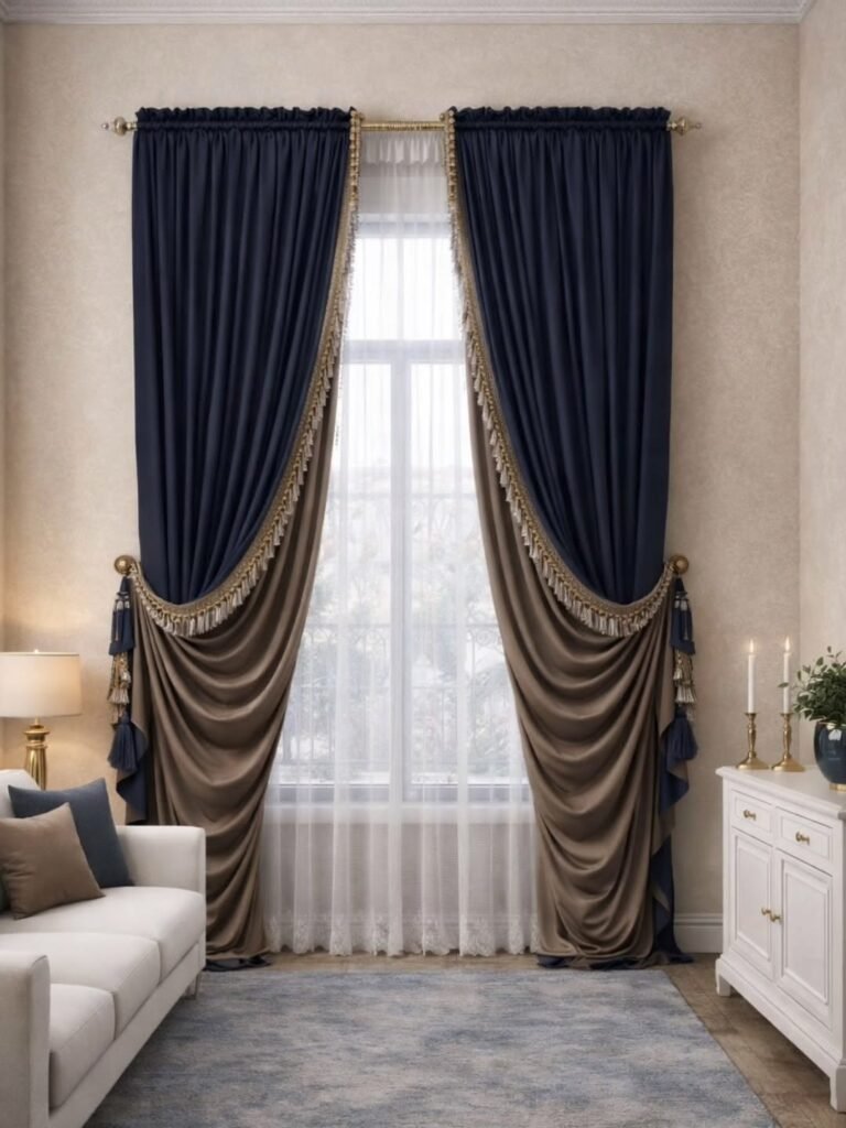 Contemporary curtain décor inspiration