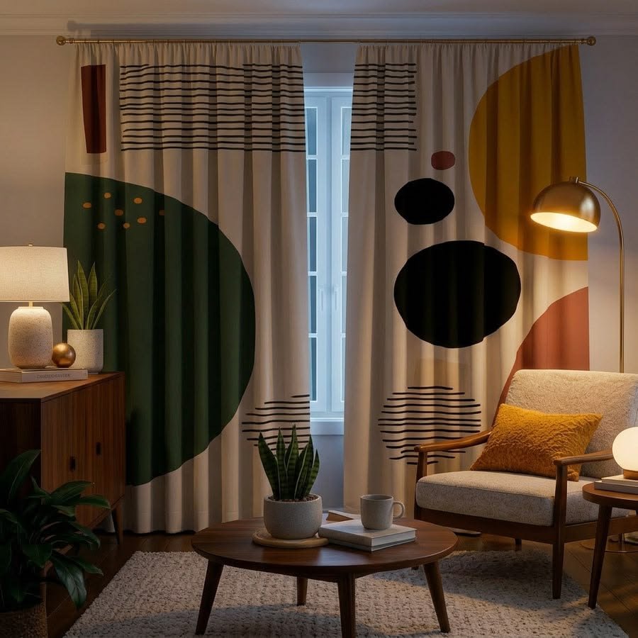 Elegant curtain design for living spaces
