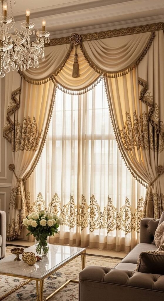 Modern Arabian home curtain