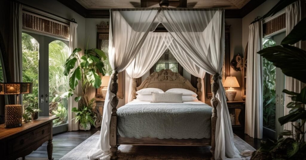 bed curtain design ideas