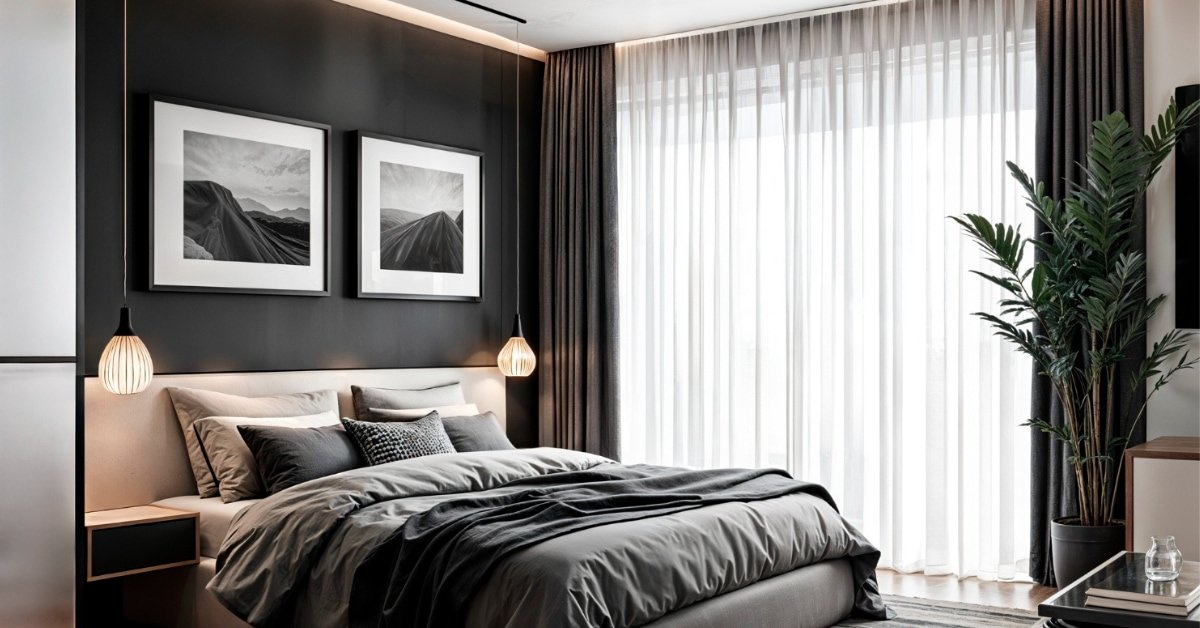 designs of curtains for bedroom