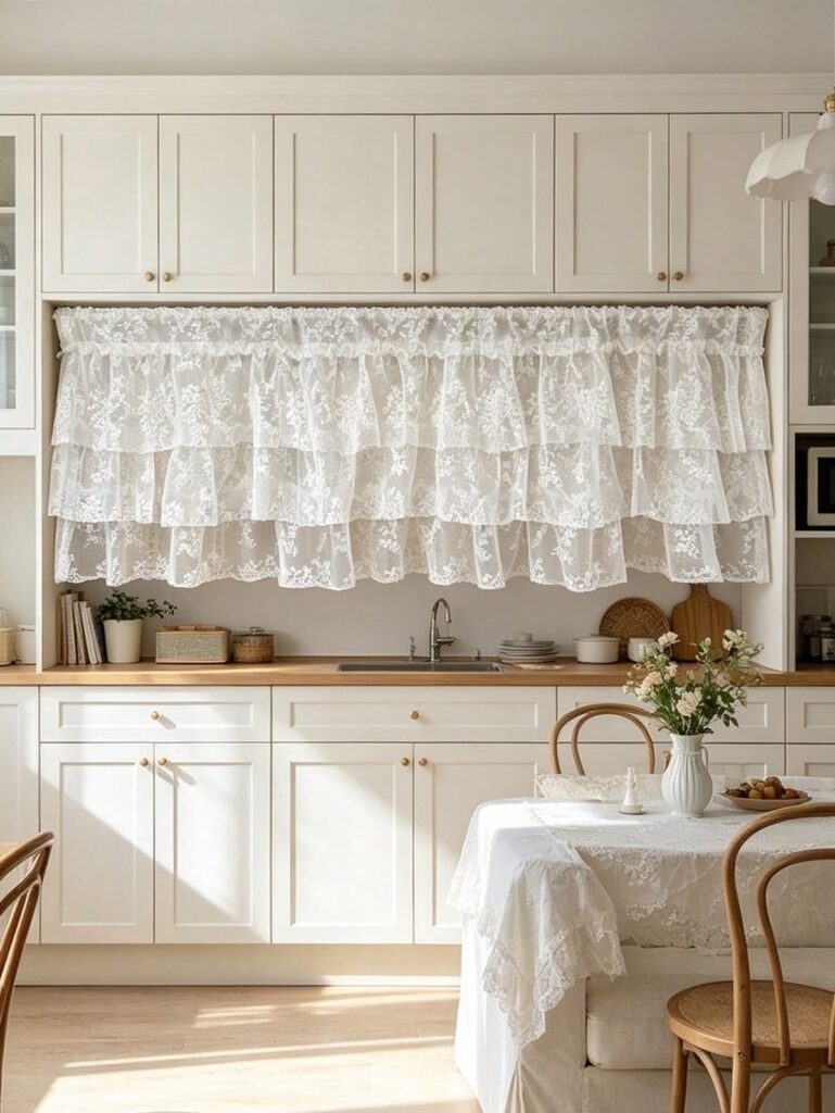 Minimalist kitchen curtain design