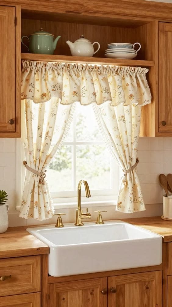Kitchen curtain idea for home