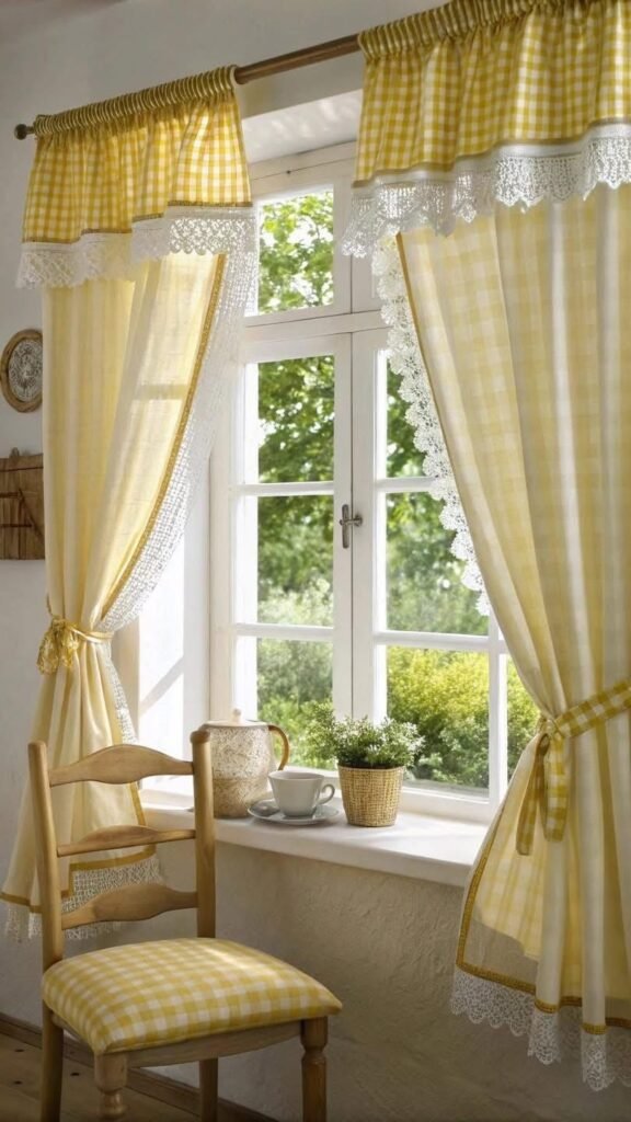 Elegant kitchen window treatment
