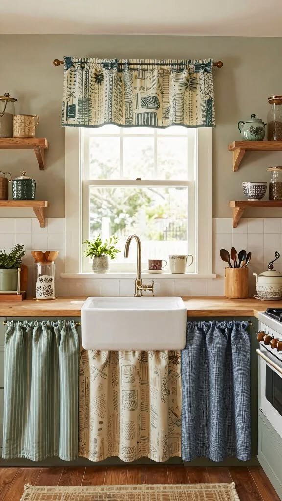 Modern home kitchen curtain