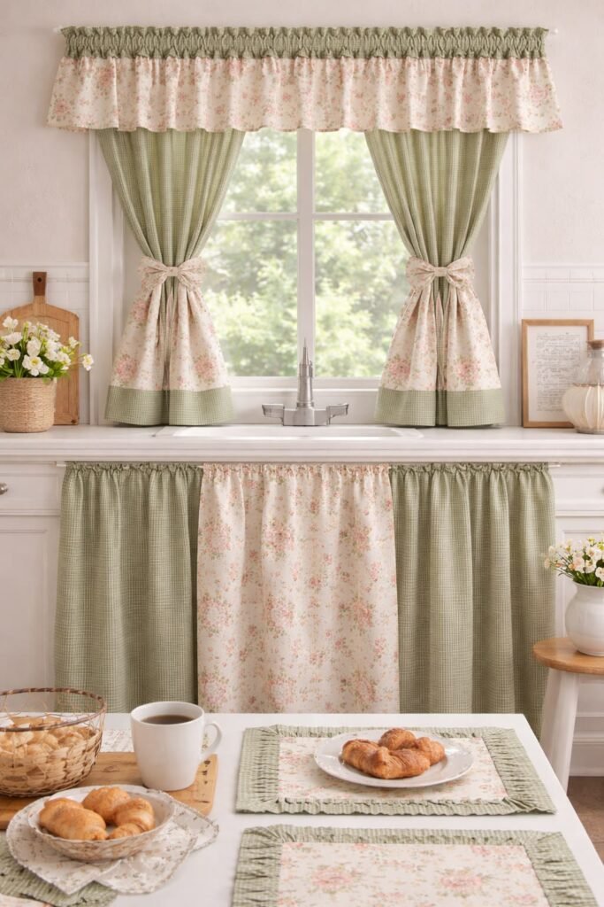 Kitchen curtain styling idea