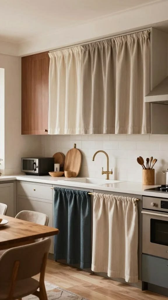 Decorative kitchen curtain collection