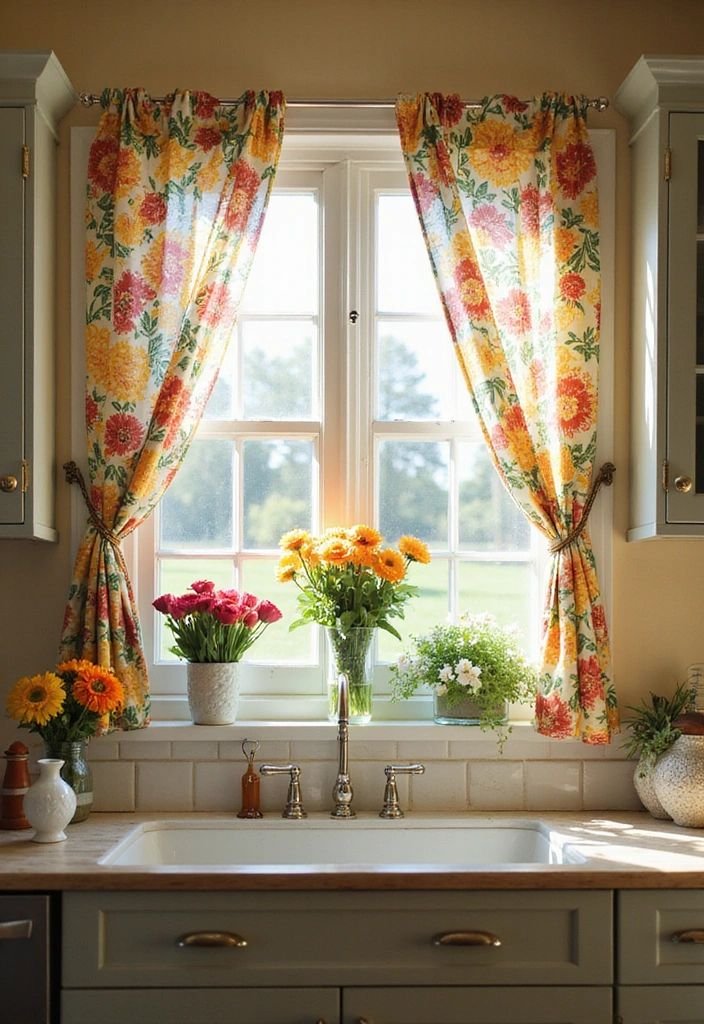Kitchen window treatment inspiration