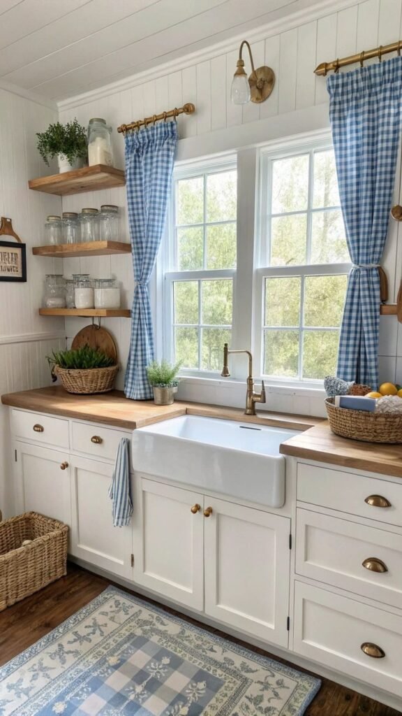 Decorative kitchen curtain design