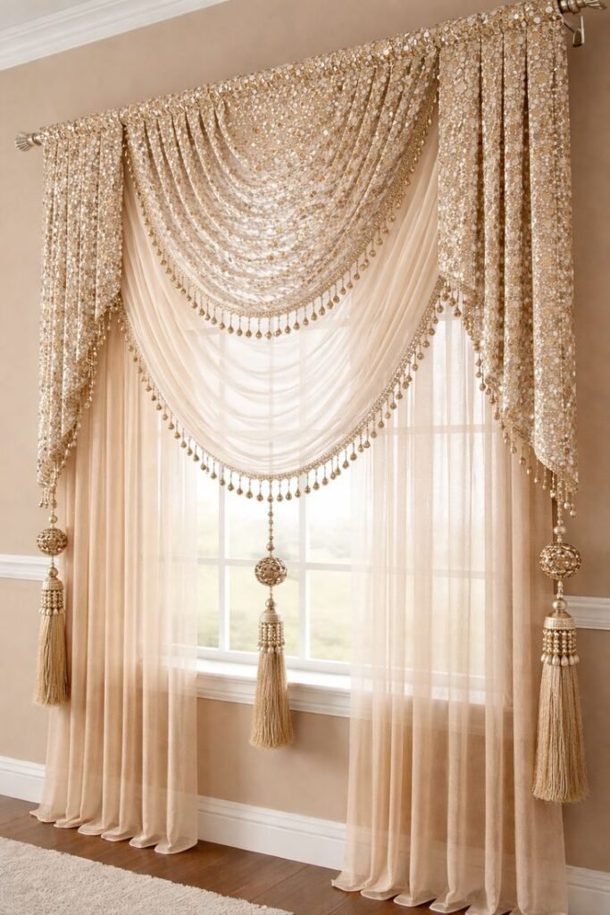 Modern curtain styling