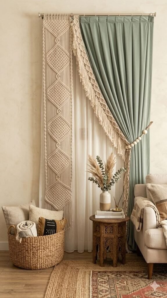 Window curtain arrangement