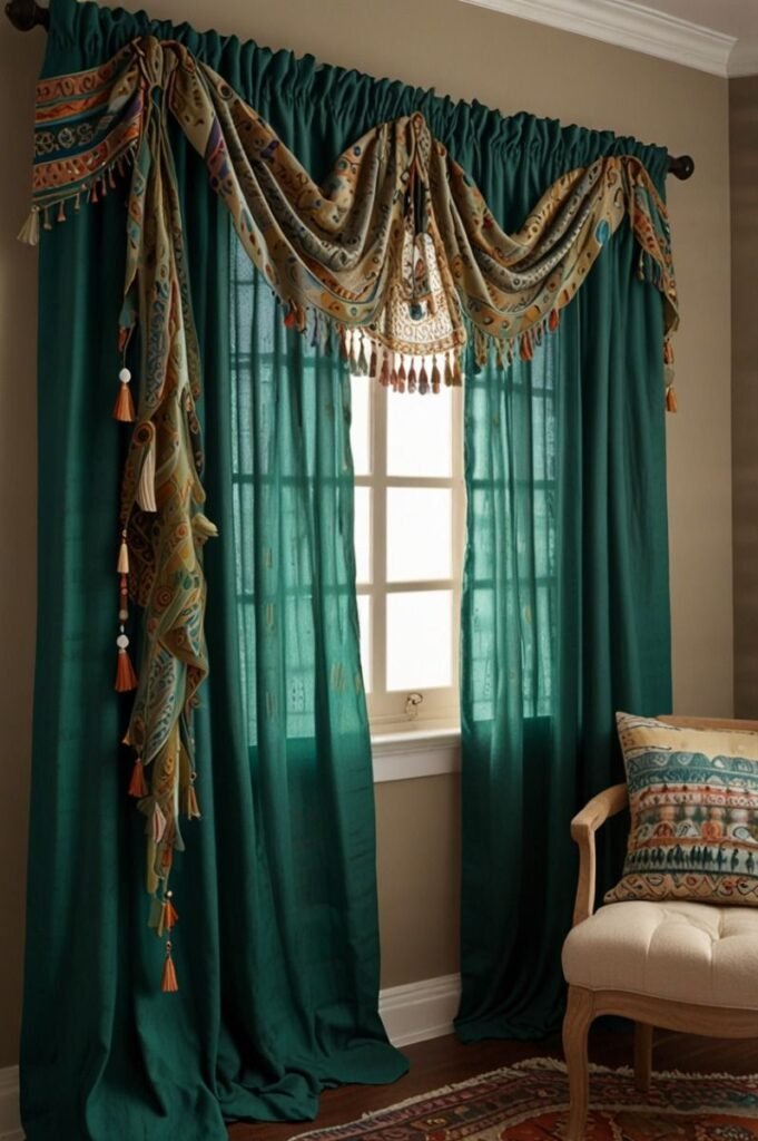 Contemporary window curtain design