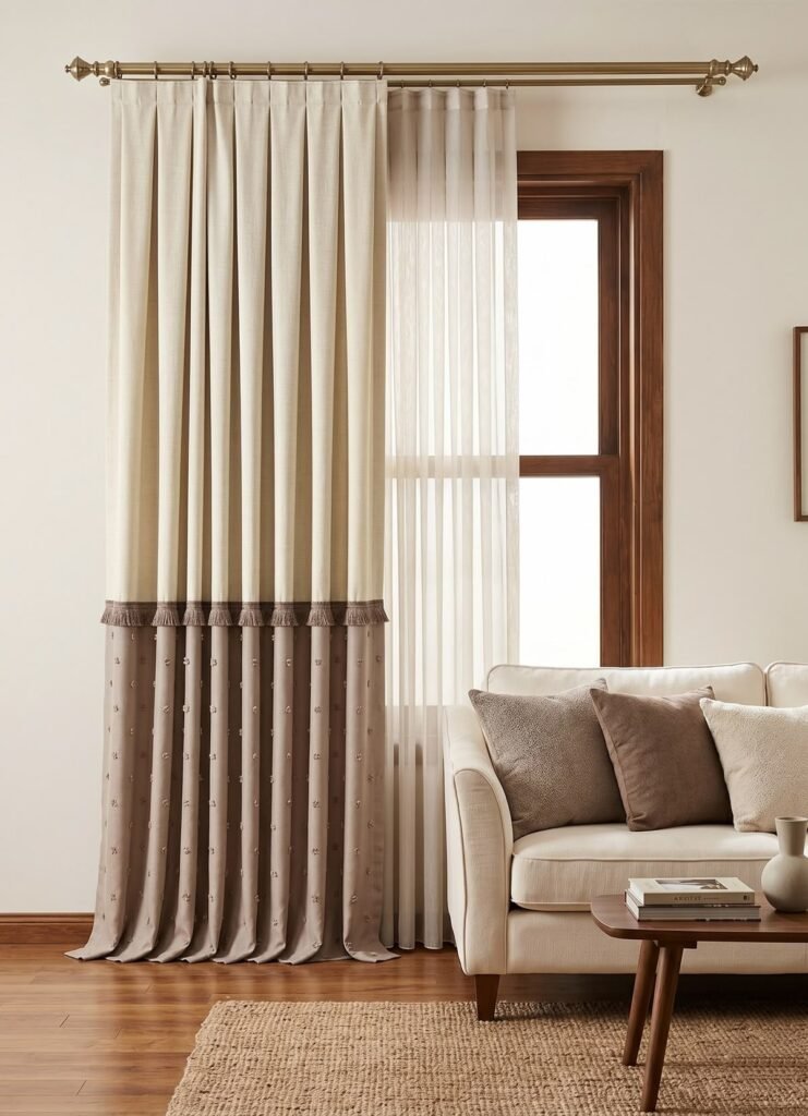 Contemporary home curtain design