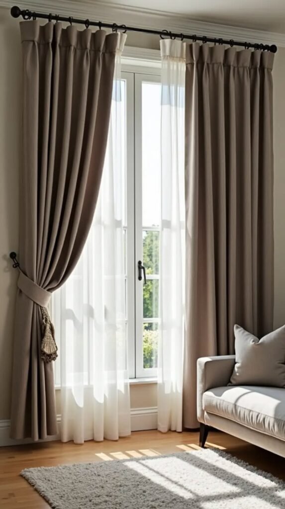 Minimalist window curtain design