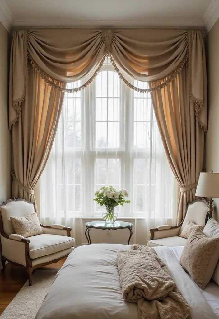 Contemporary window curtain design